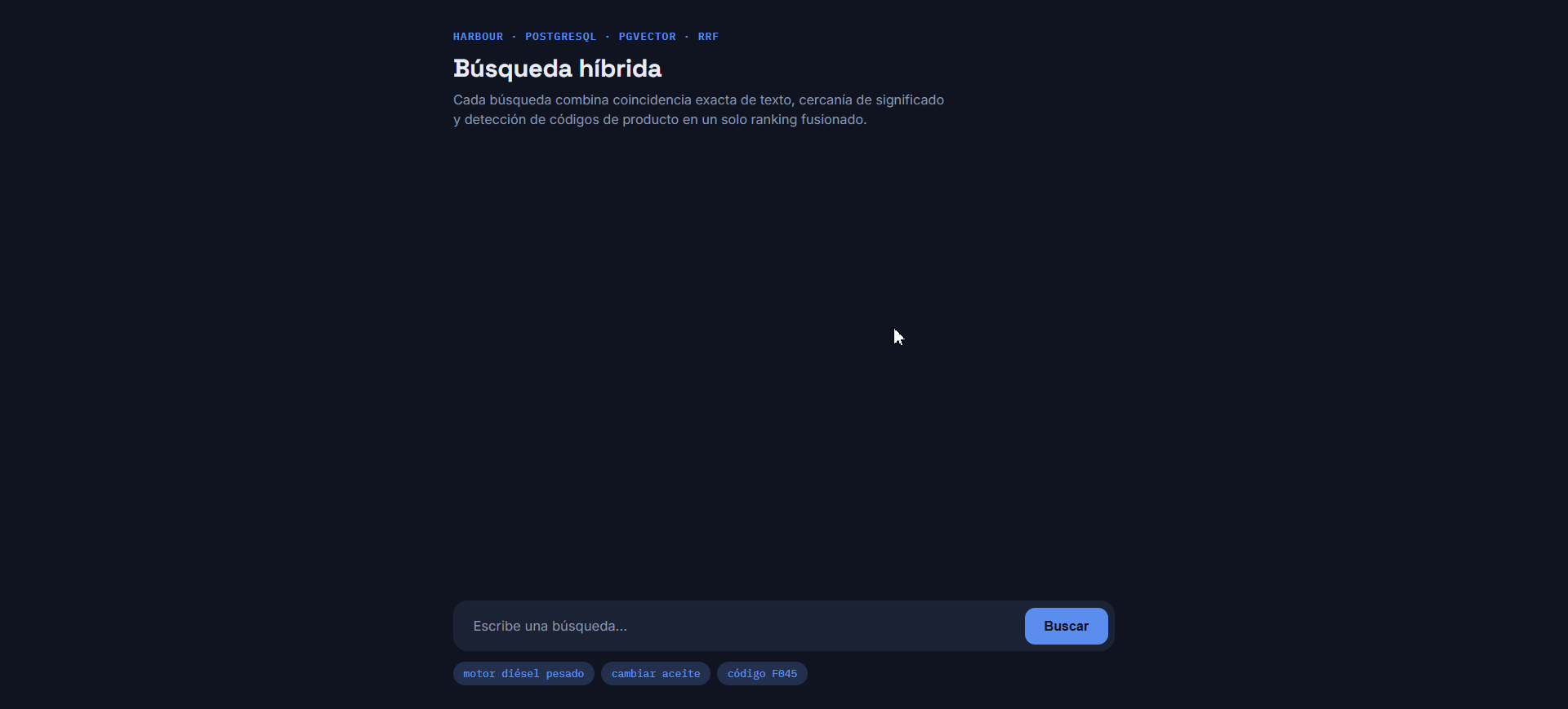 Demostración de búsqueda semántica en Harbour